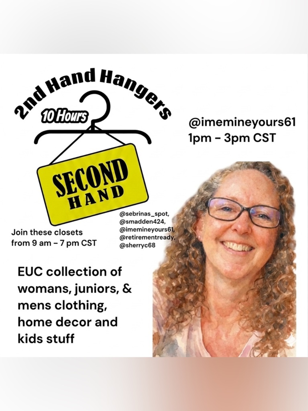 7/6 2ND HAND HANGERS EUC SHARE SHOW TRAIN 5 HOSTS 10 HOURS ❤️SHERRYC68 IS LIVE - Picture 5 of 7